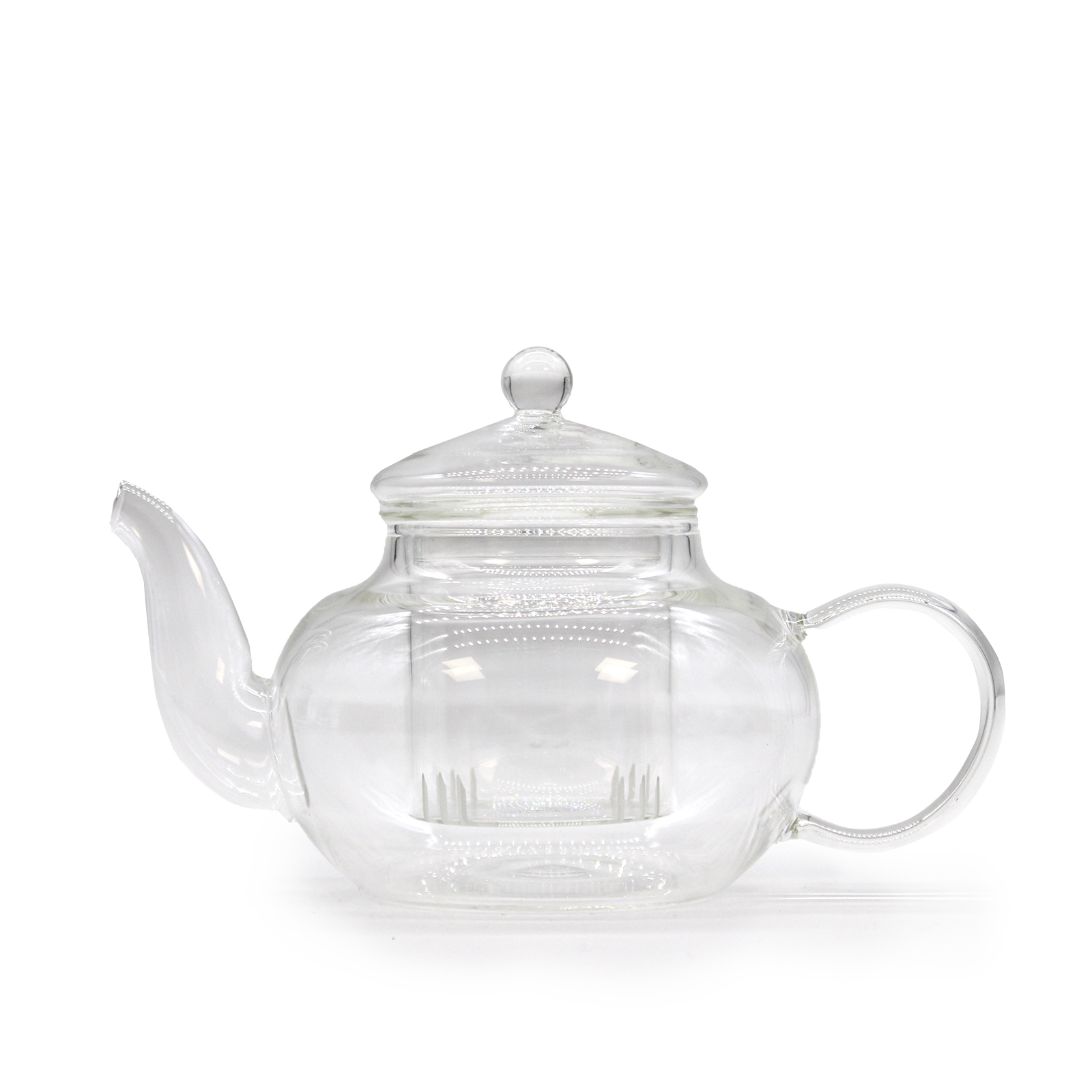 Glass Infuser Teapot - Round Pearl