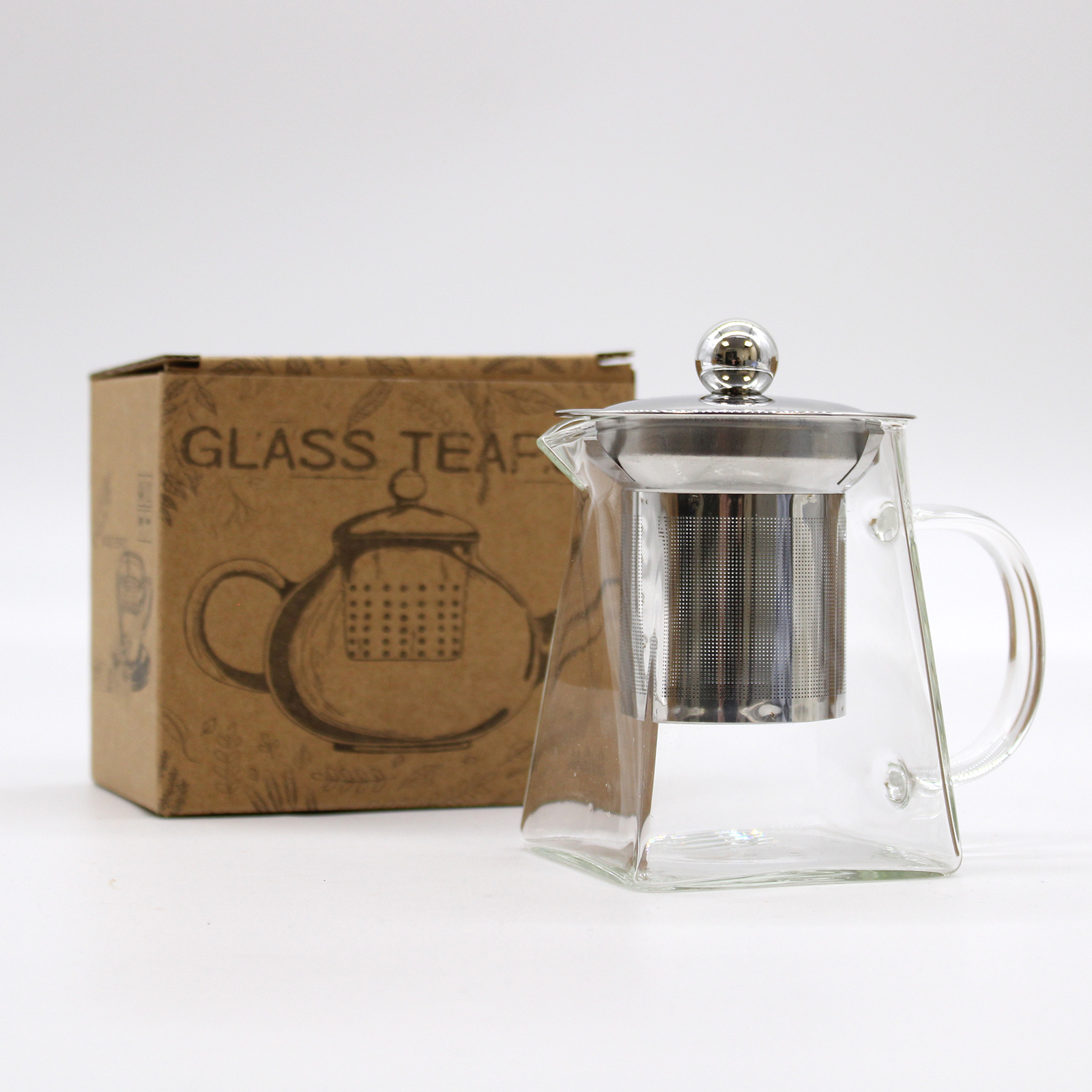 Glass Infuser Teapot - Tower Shape