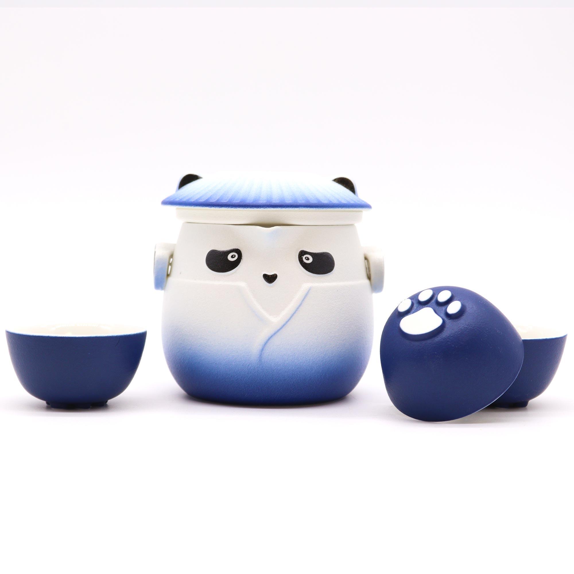 Panda Teapot Set & Three Cups
