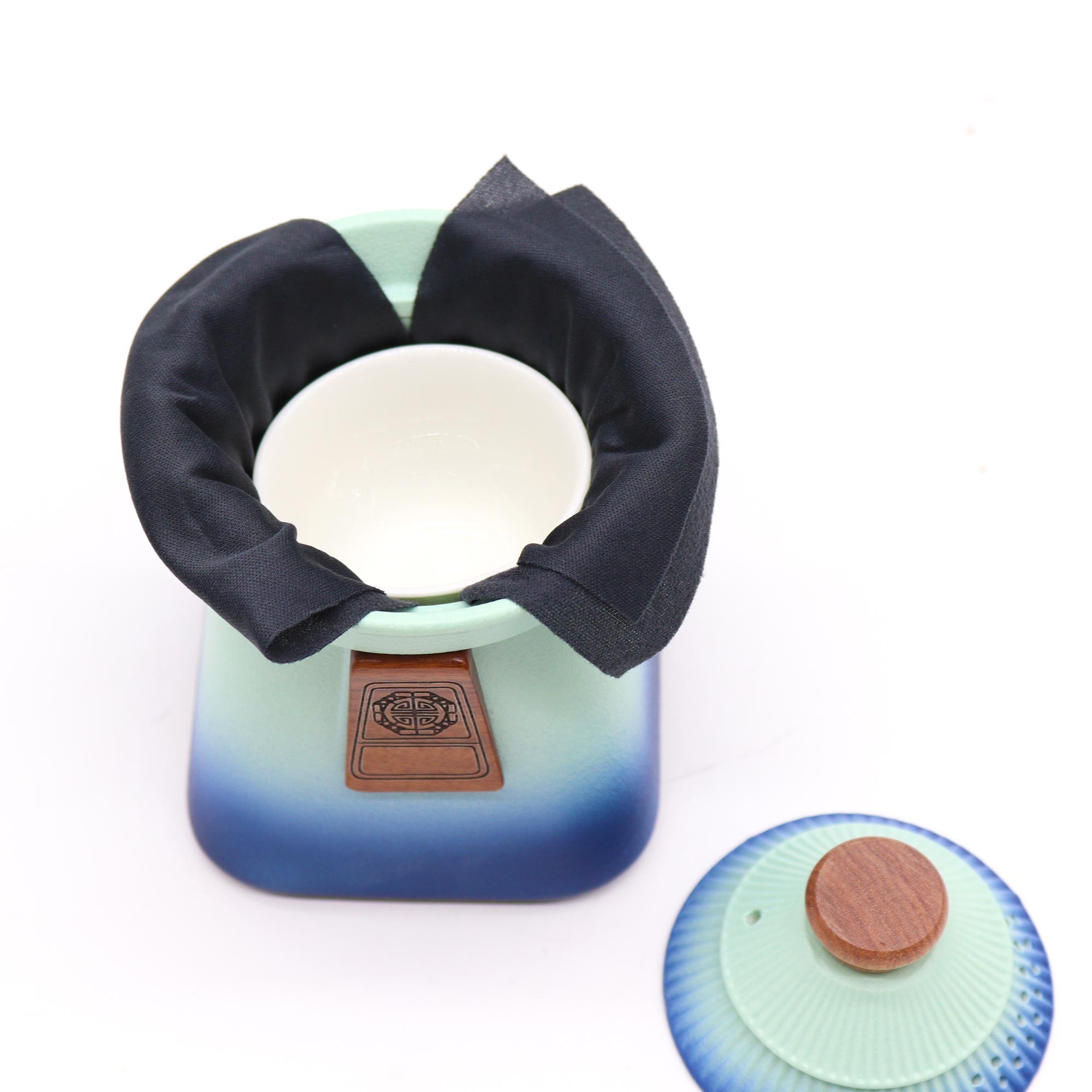 Temple Teapot Set & Three Cups