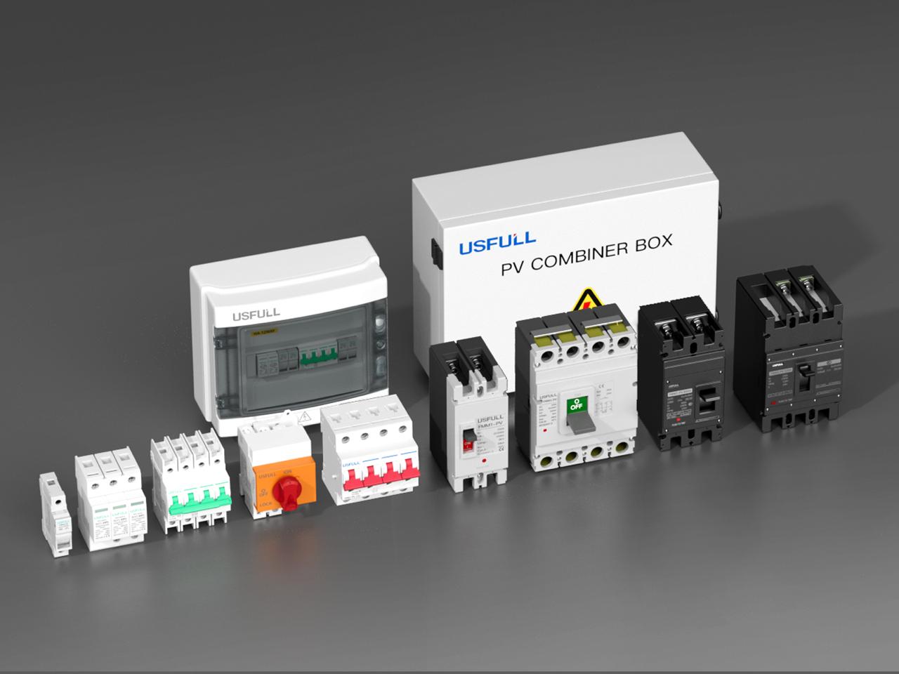 PV Combiner Box and Electrical Components