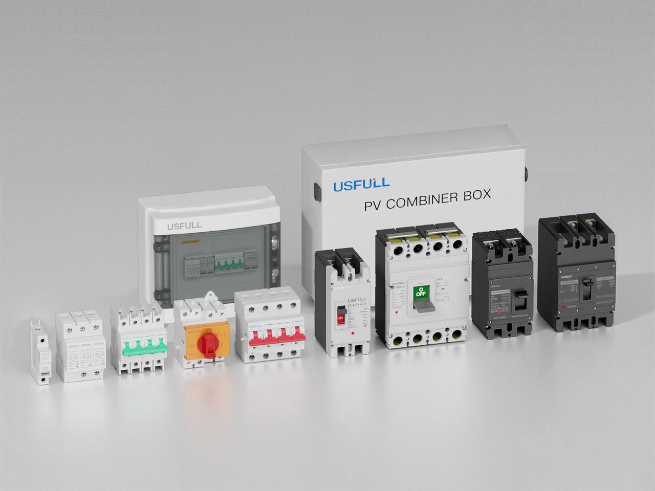 USFULL PV Combiner Box and Circuit Breakers