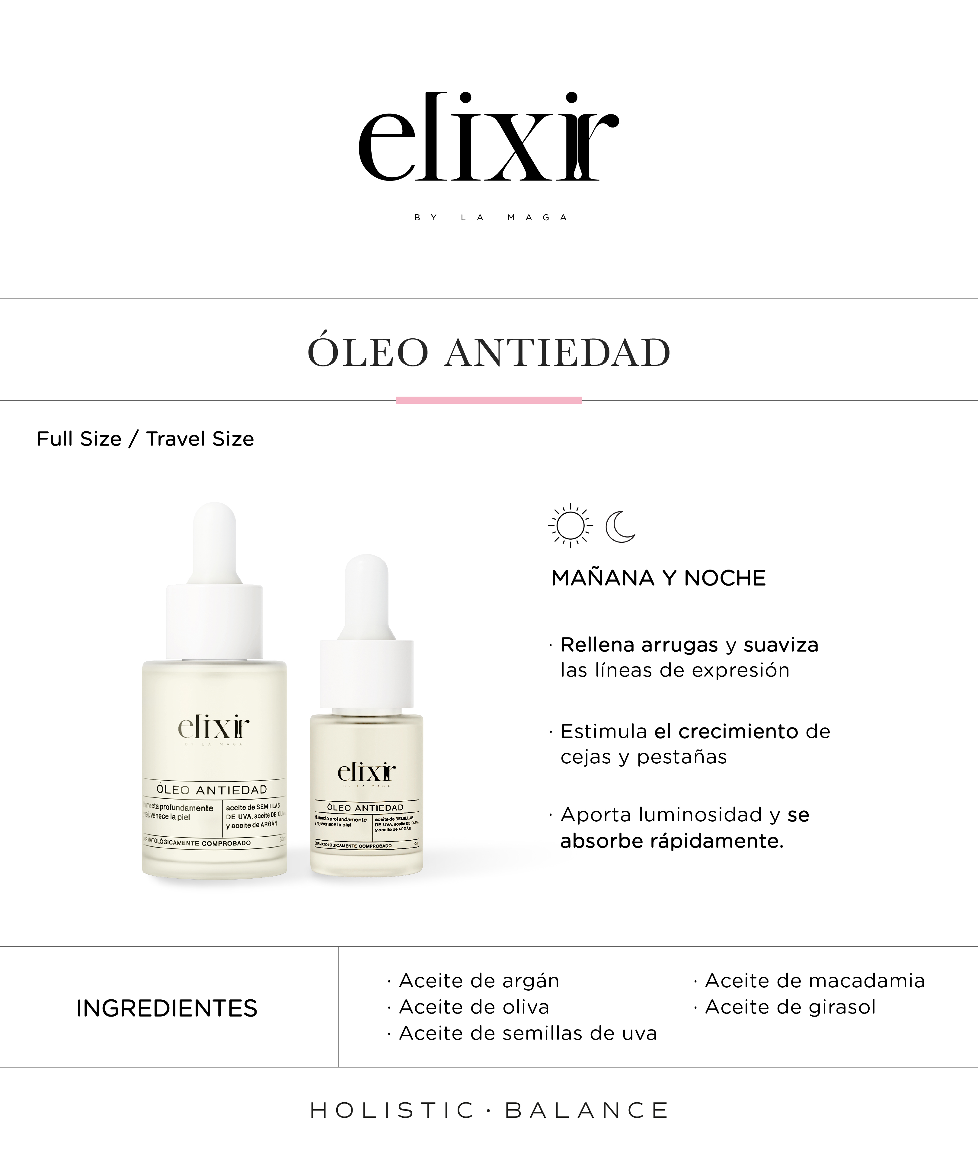 Óleo antiedad 30ml Eliixr