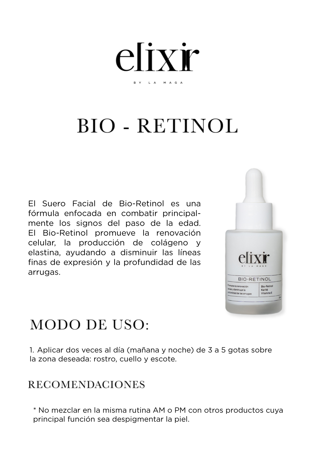 Bio-Retinol Serum 30ml - Elixir