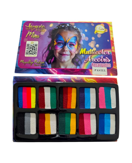 Paleta Mini Multicolor Aquacolor PT234 - Bellet Cosméticos