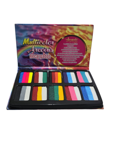 Paleta Mini Multicolor Aquacolor PT234 - Bellet Cosméticos