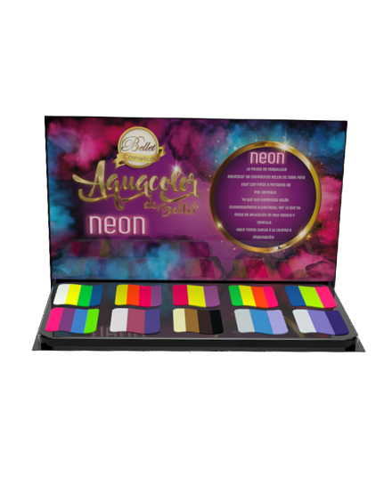 Paleta Multicolor Neón Aquacolor PT854 - Bellet Cosméticos