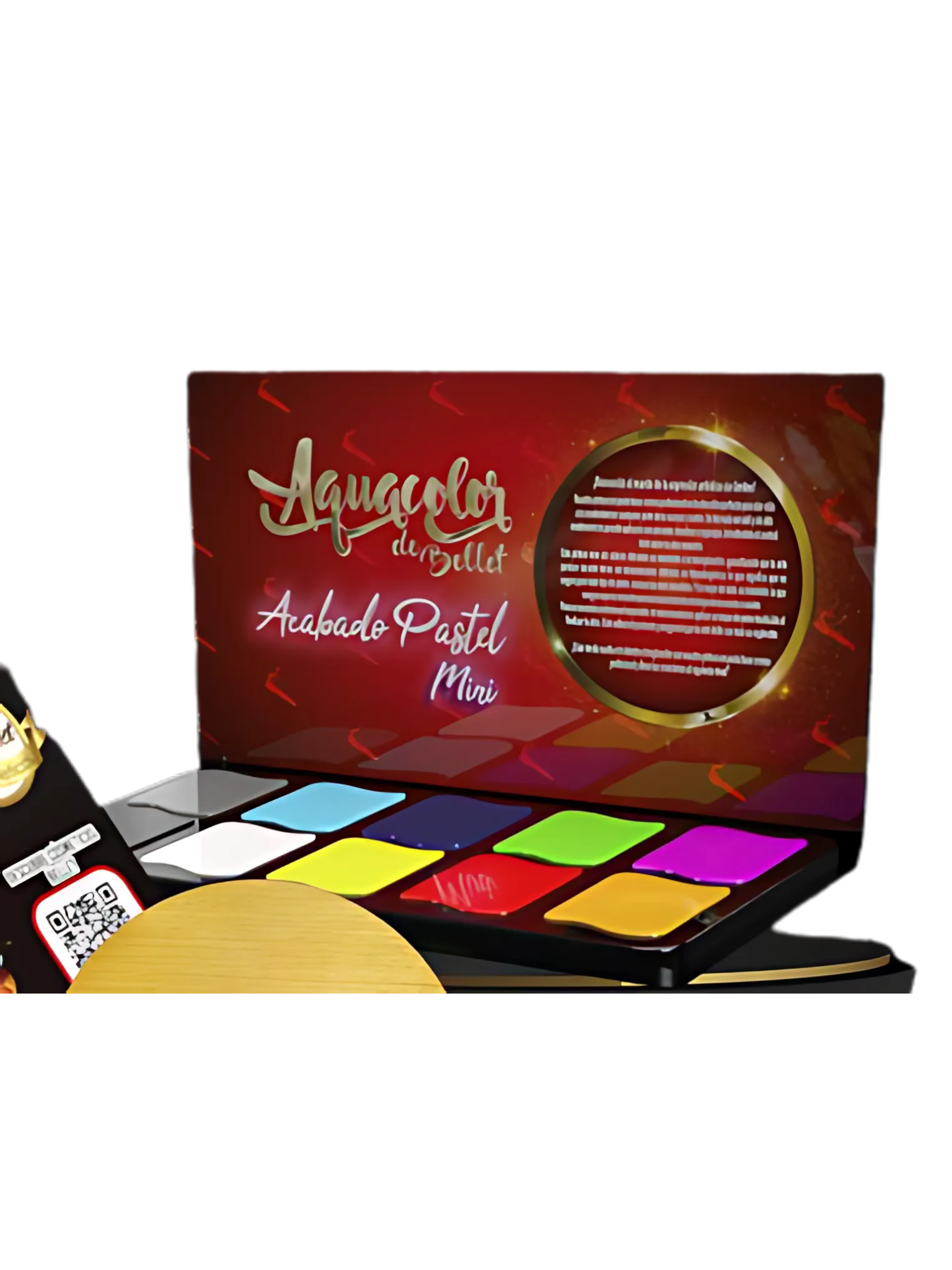 Paleta Aquacolor mate 10 tonos pastel mate Mini PT927 - Bellet Cosméticos