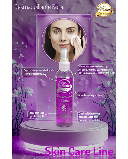 Desmaquillante facial PT460 - Bellet Cosméticos