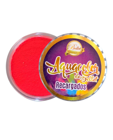 Naranja Neón Aquacolor Recargado 30g - Bellet Cosméticos PT1074
