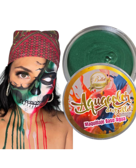 Verde Zombie Aquacolor Recargado 30g - Bellet Cosméticos PT915