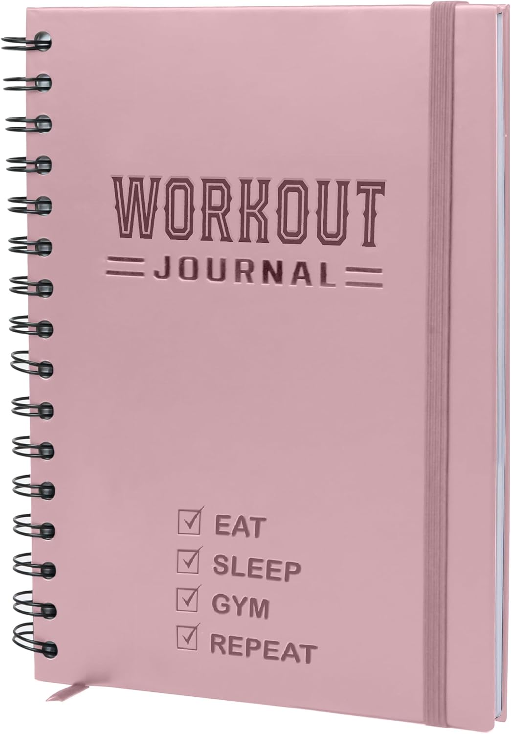 Hardcover Workout Planner; Fitness Journal for Women