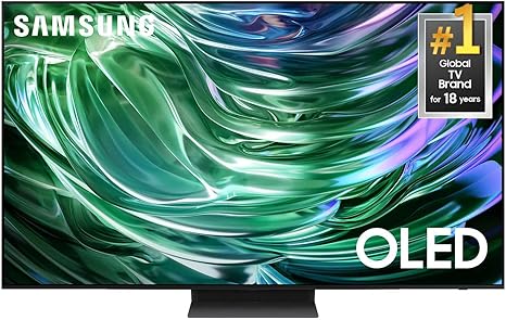 SAMSUNG 65-Inch OLED 4K S90D Series Smart TV QN65S90D, Class, HDR+, w/Dolby Atmos, Object Tracking Sound Lite, Motion Xcelerator, Real Depth Enhancer, 4K AI Upscaling, Alexa Built-in, 2024 Model