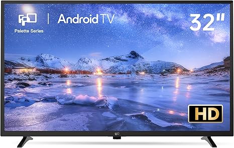 FPD P-Series 32 Inch LED Smart Android TV 2025 Model, 720p HD, Flat Screen, Television, Google Play, Small, Tvs, Living Room, Google Cast Built-in, Thin, Streaming, Live, WiFi, Bluetooth