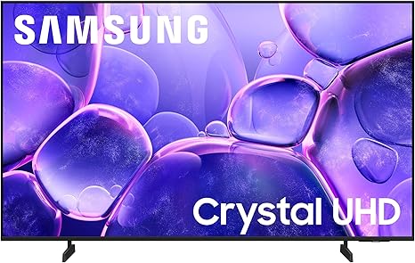 SAMSUNG 50-Inch Class Crystal UHD U8000F 4K Smart TV (2025 Model) Endless Free Content, Crystal Processor 4K, MetalStream Design, Knox Security, Alexa Built-in