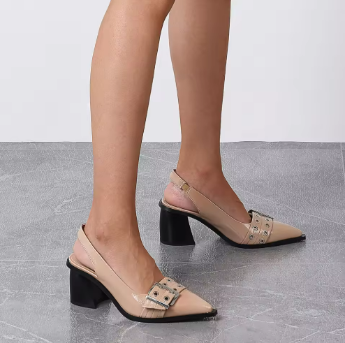 Slingback Block Heels