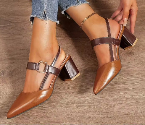 Women's Chunky Heel Pumps