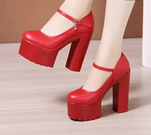 High-Heeled Platform Shoes