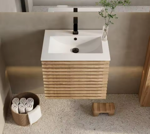 Floating Wood Bathroom Vanity