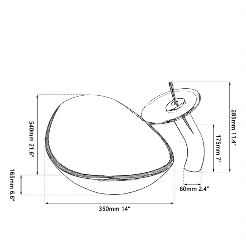 Decorative Glass Vessel Sink