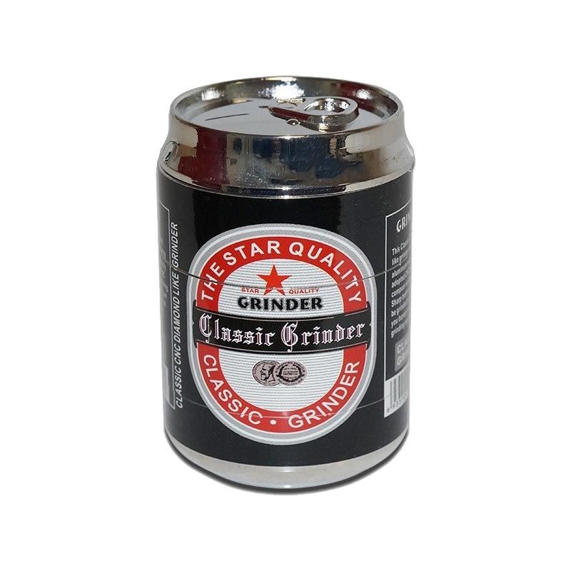 Grinder 4 Partes Lata Bebida Negro