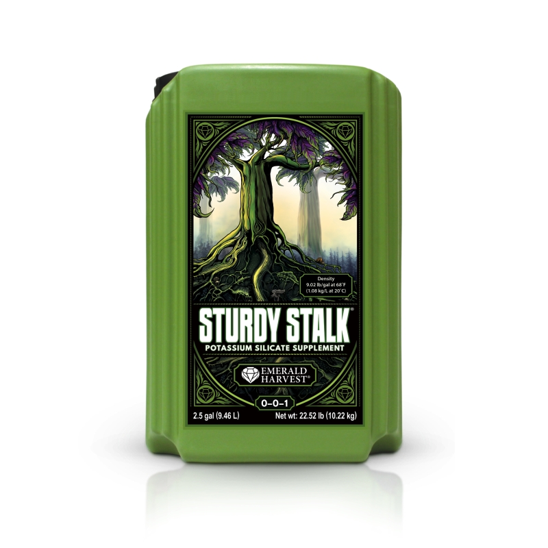 	Sturdy Stalk. Emerald Harvest.