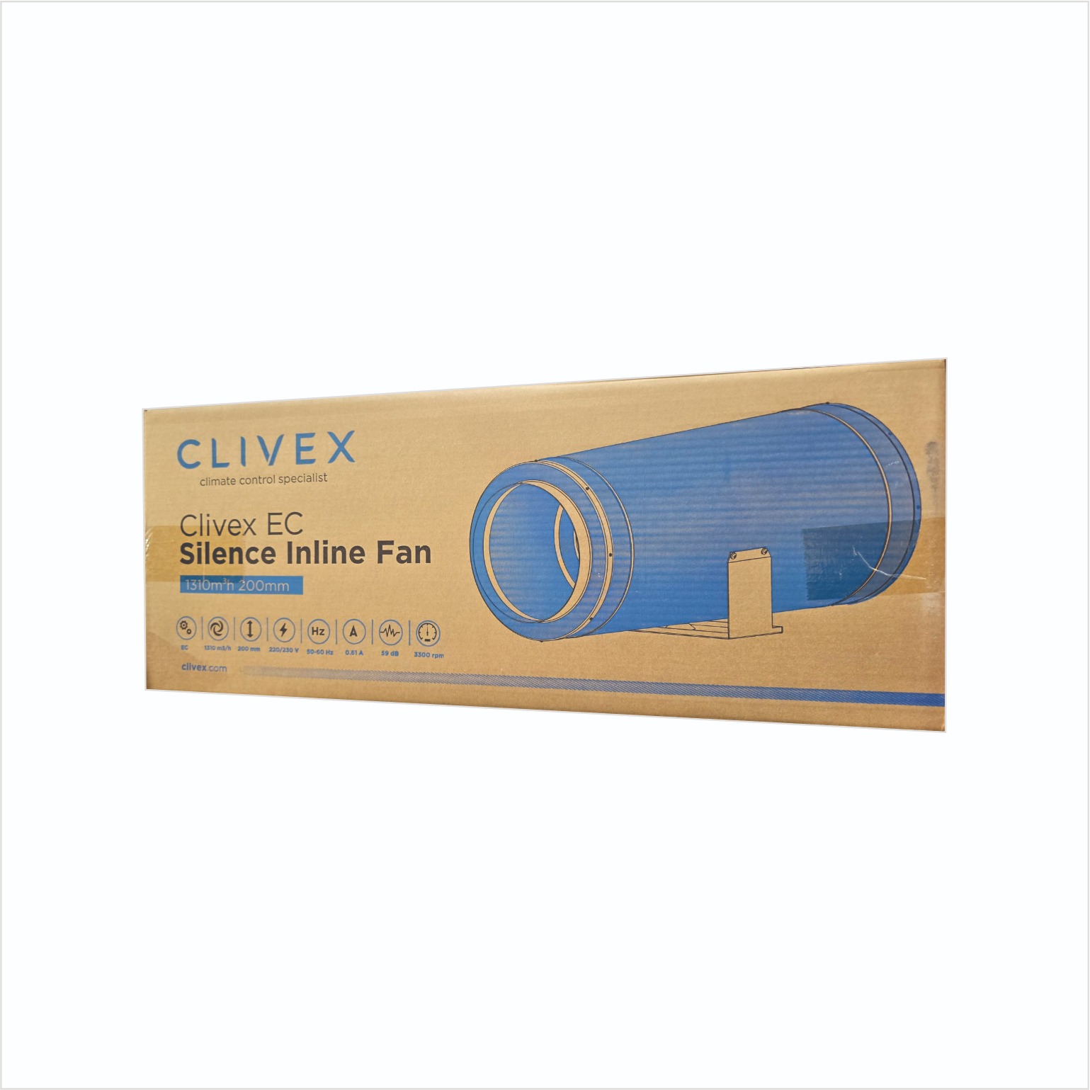 Extractor  EC Silence Inline Fan 