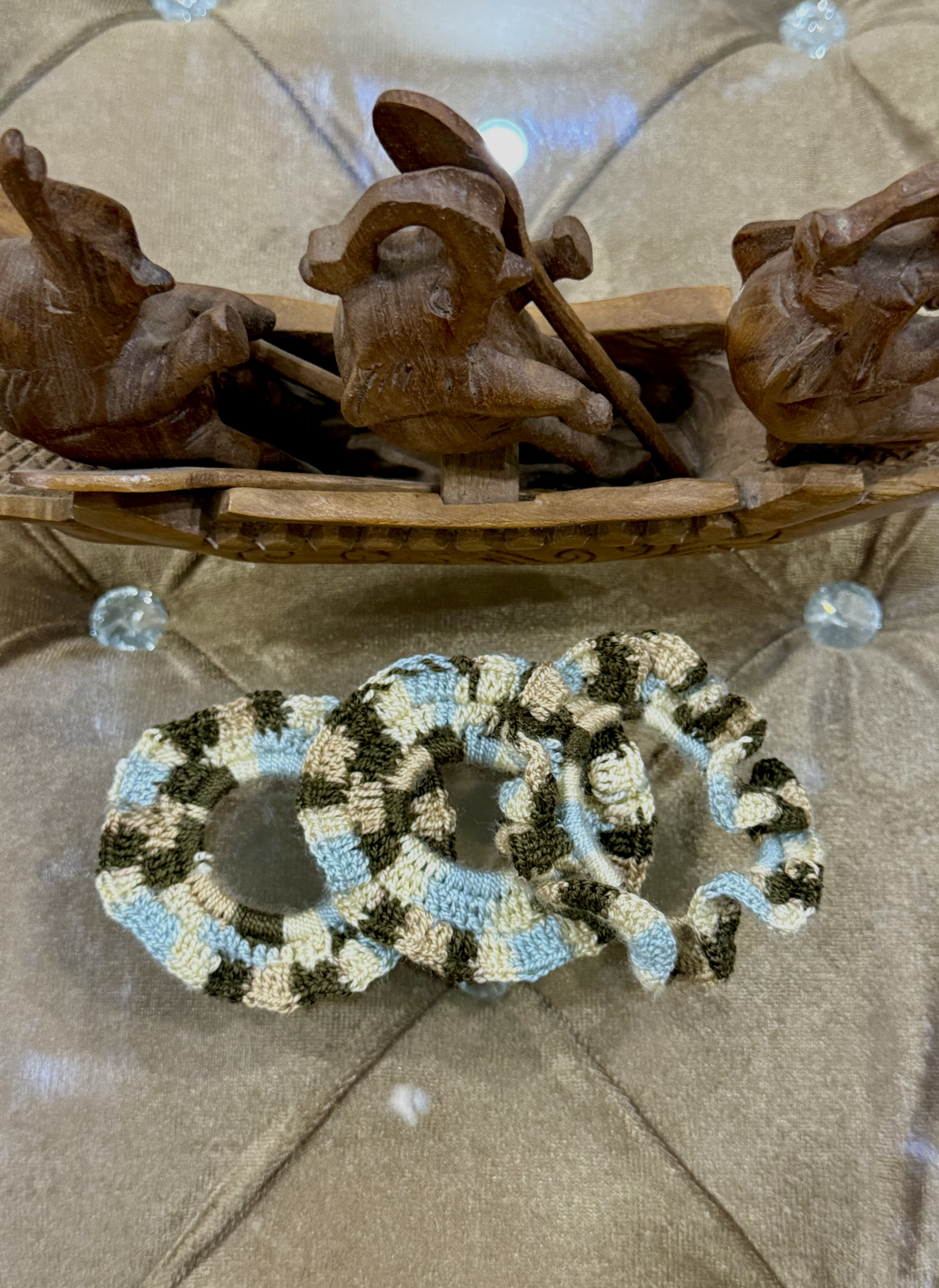 Colorful Yarn Scrunchies