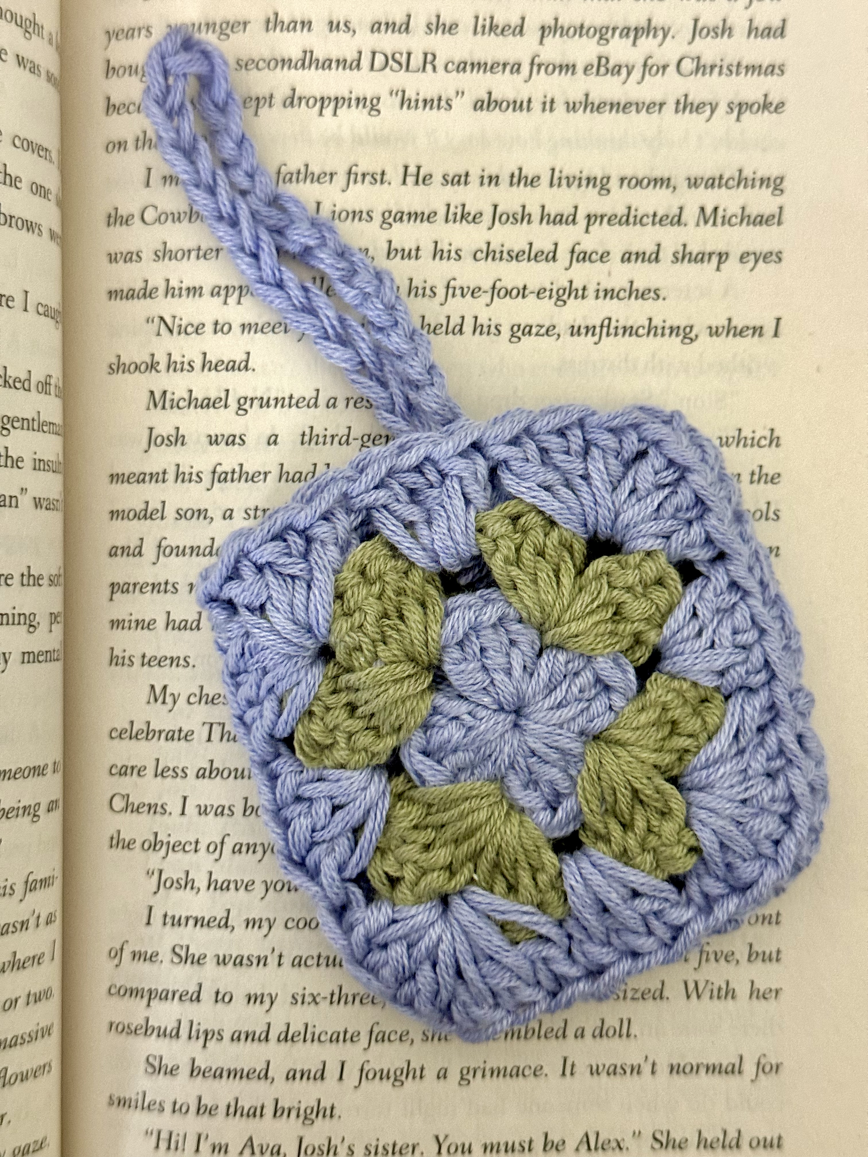 Purple AirPods Cover with green Design & Hanging