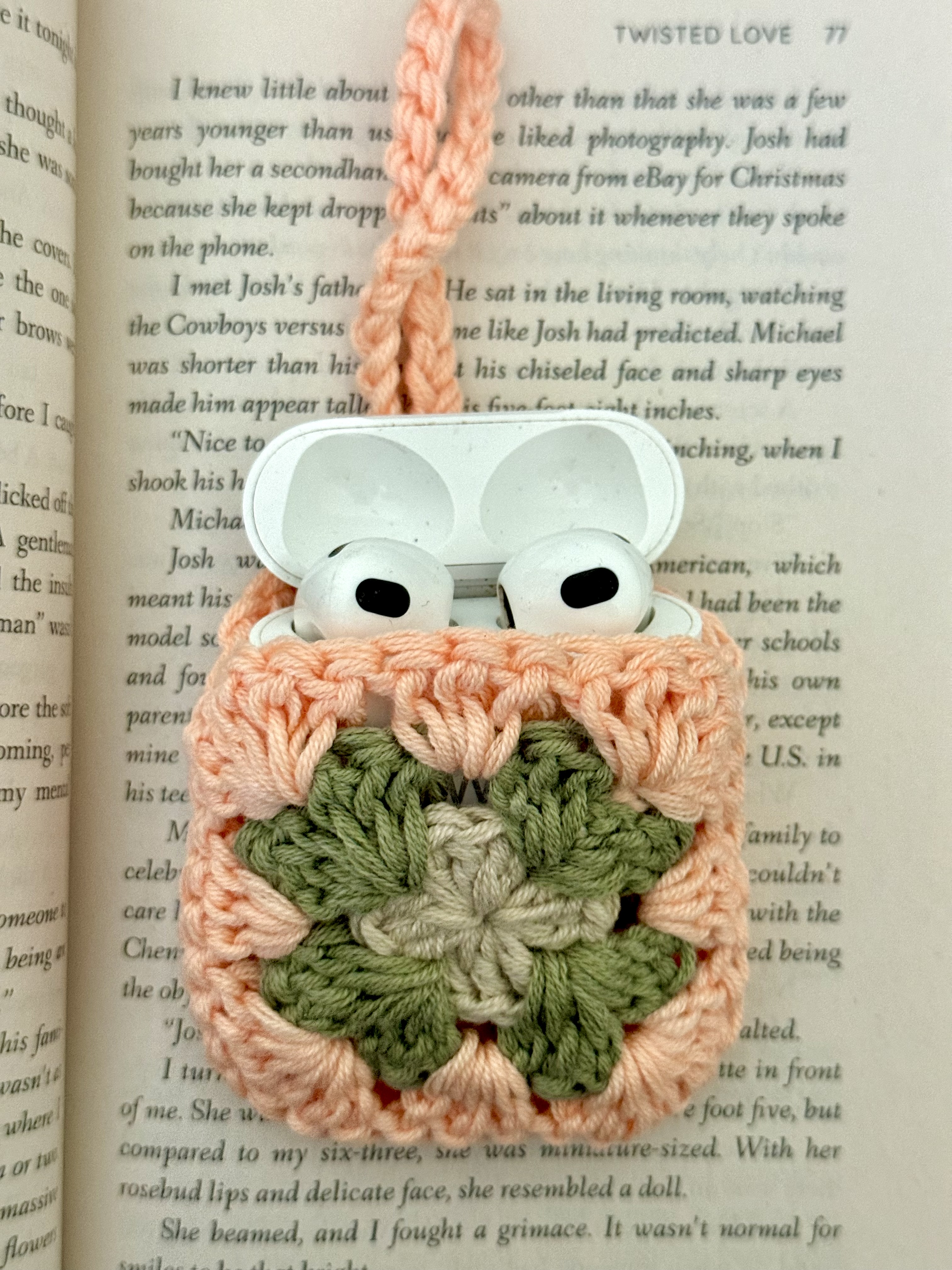 Peach Bloom AirPods Cover