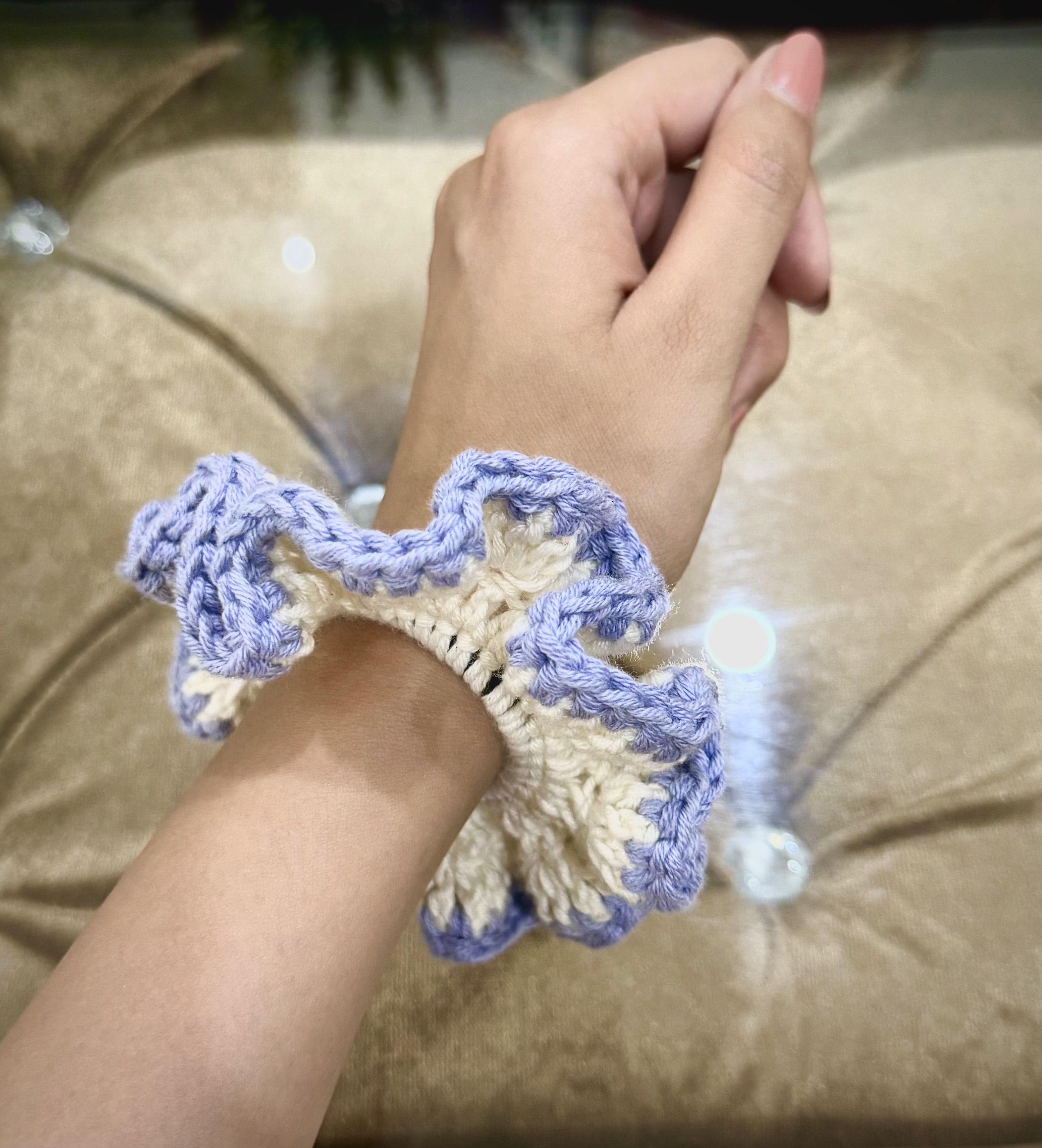 Lavender Whirl Scrunchies 💜