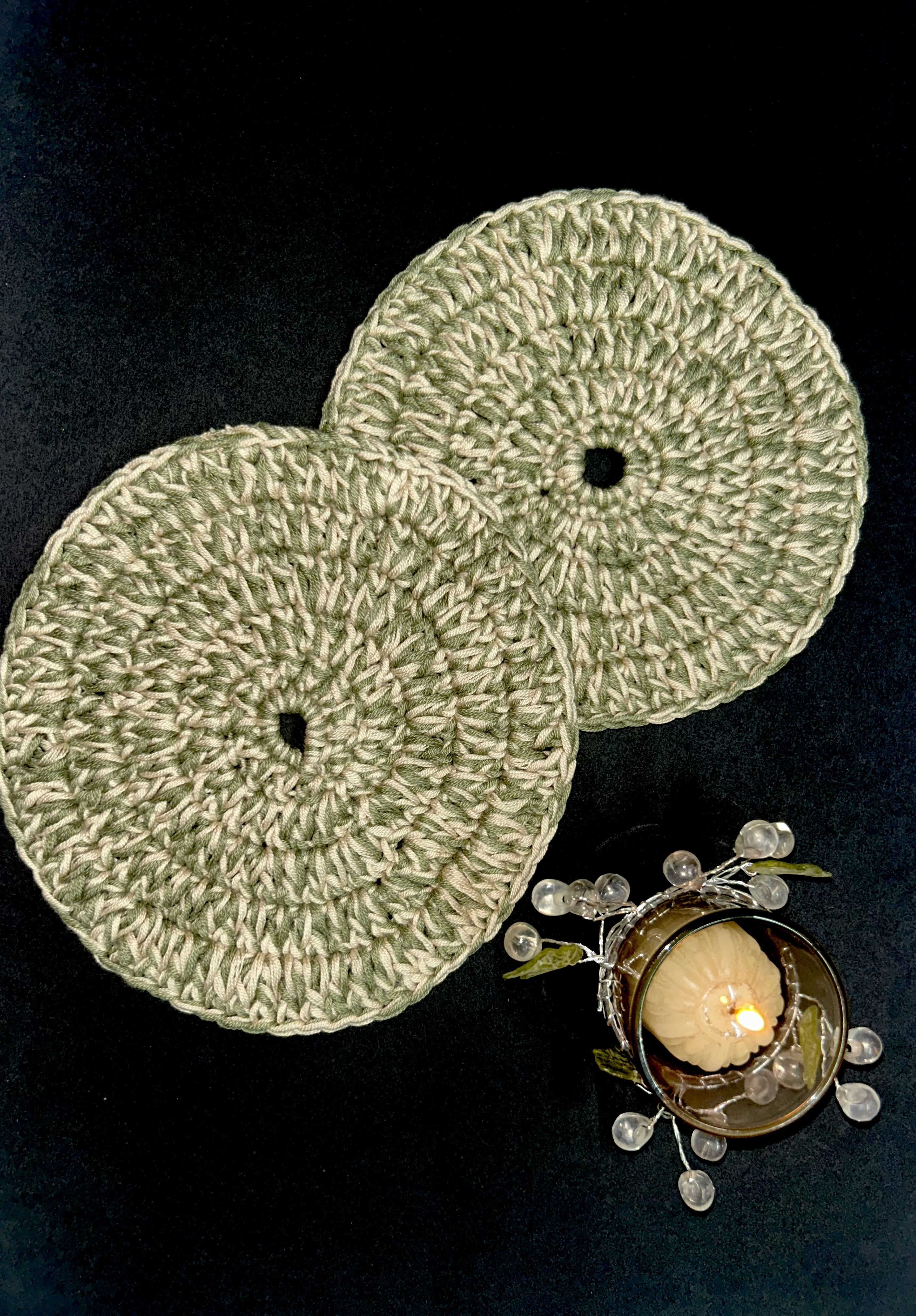 Handmade Crochet Circular Table Mats