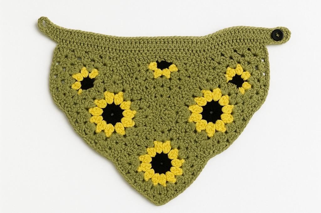 Sunflower Dog Scarf 🐶🌻