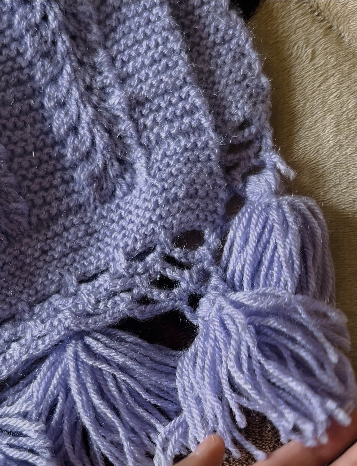 Lavender Whispers Handmade Crochet Scarf 💜