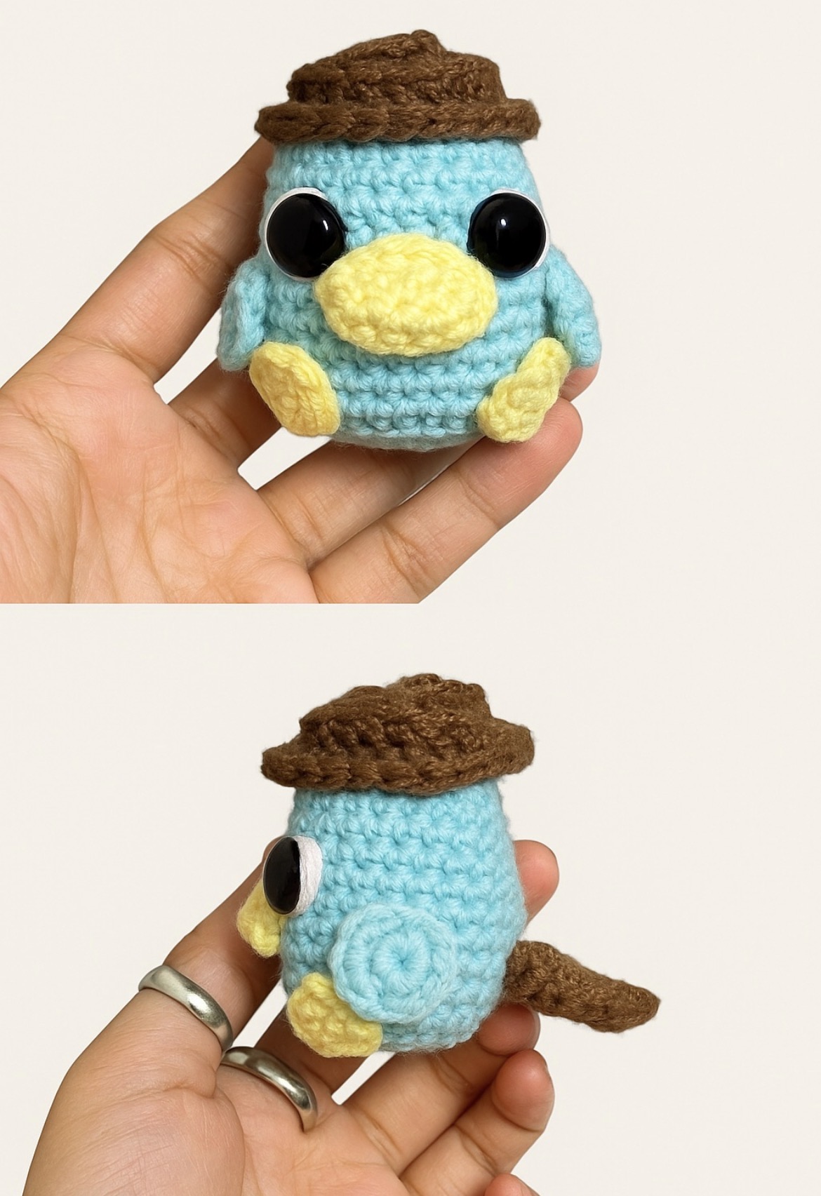 Perry the Platypus – Handmade Crochet Plush
