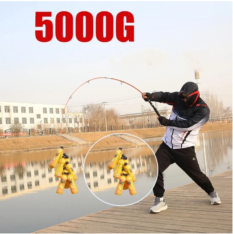 2-Section Crocodile Fiberglass Fishing Rod