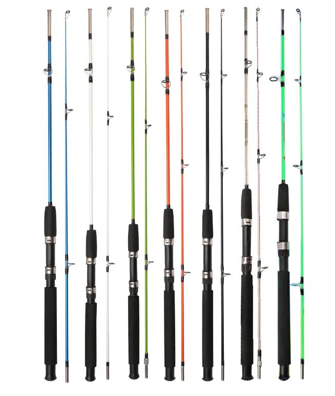 2-Section Crocodile Fiberglass Fishing Rod