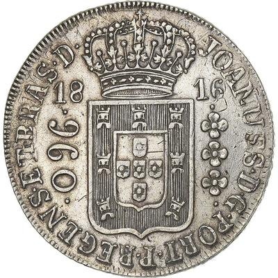 1816 - Rio de Janeiro - Overstruck - Silver - AU(50-53)