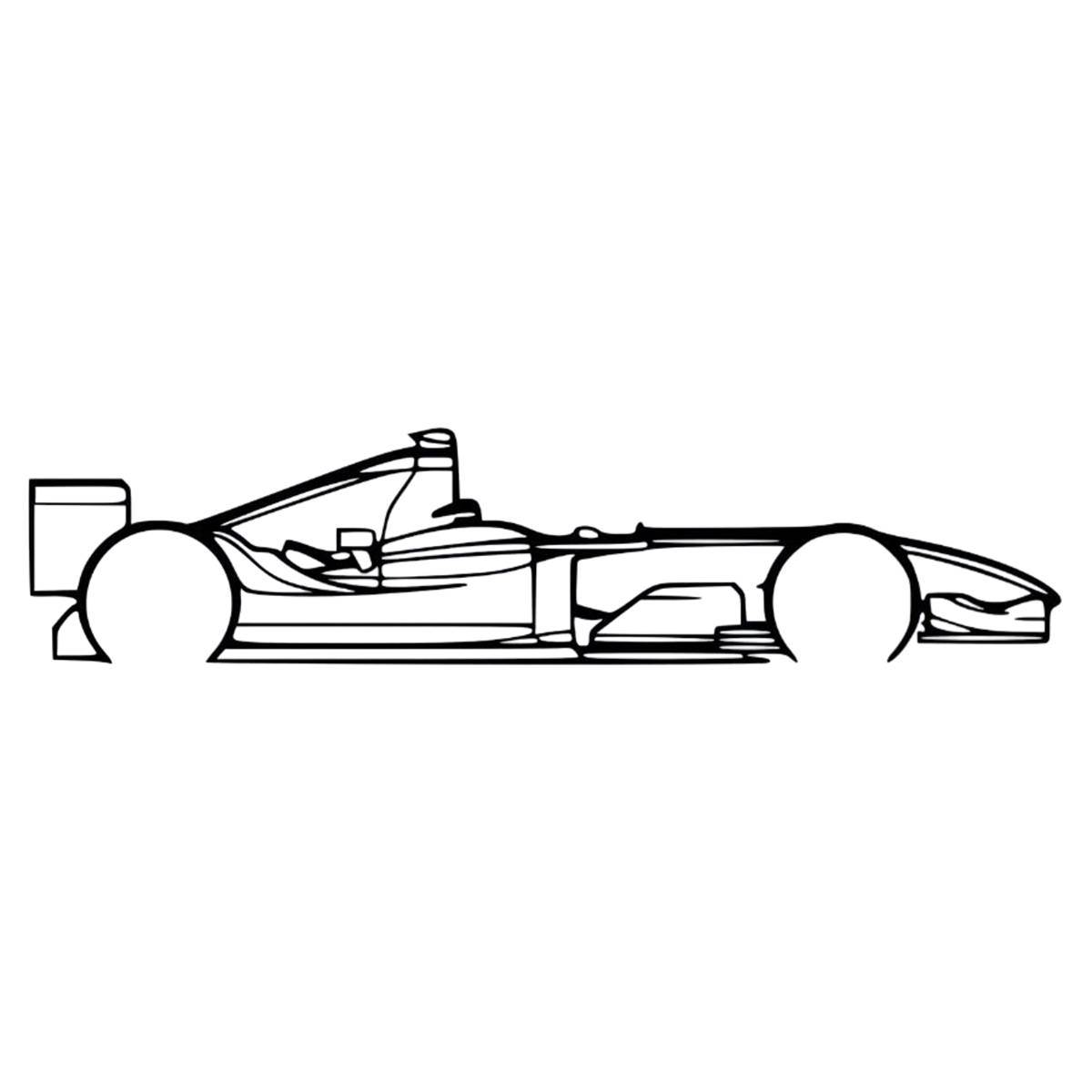F1 Car Outline Design 2