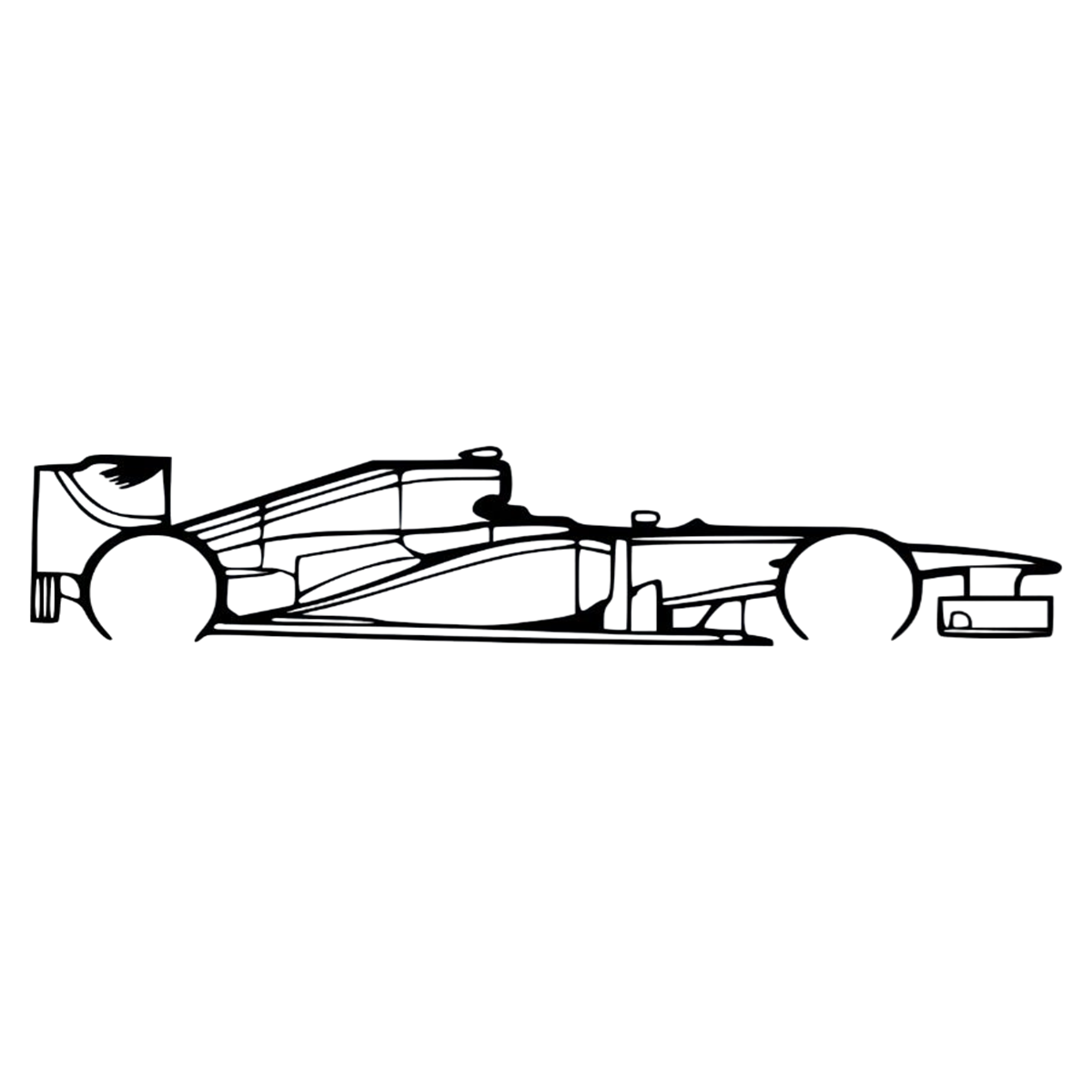 F1 Car Outline Design 5