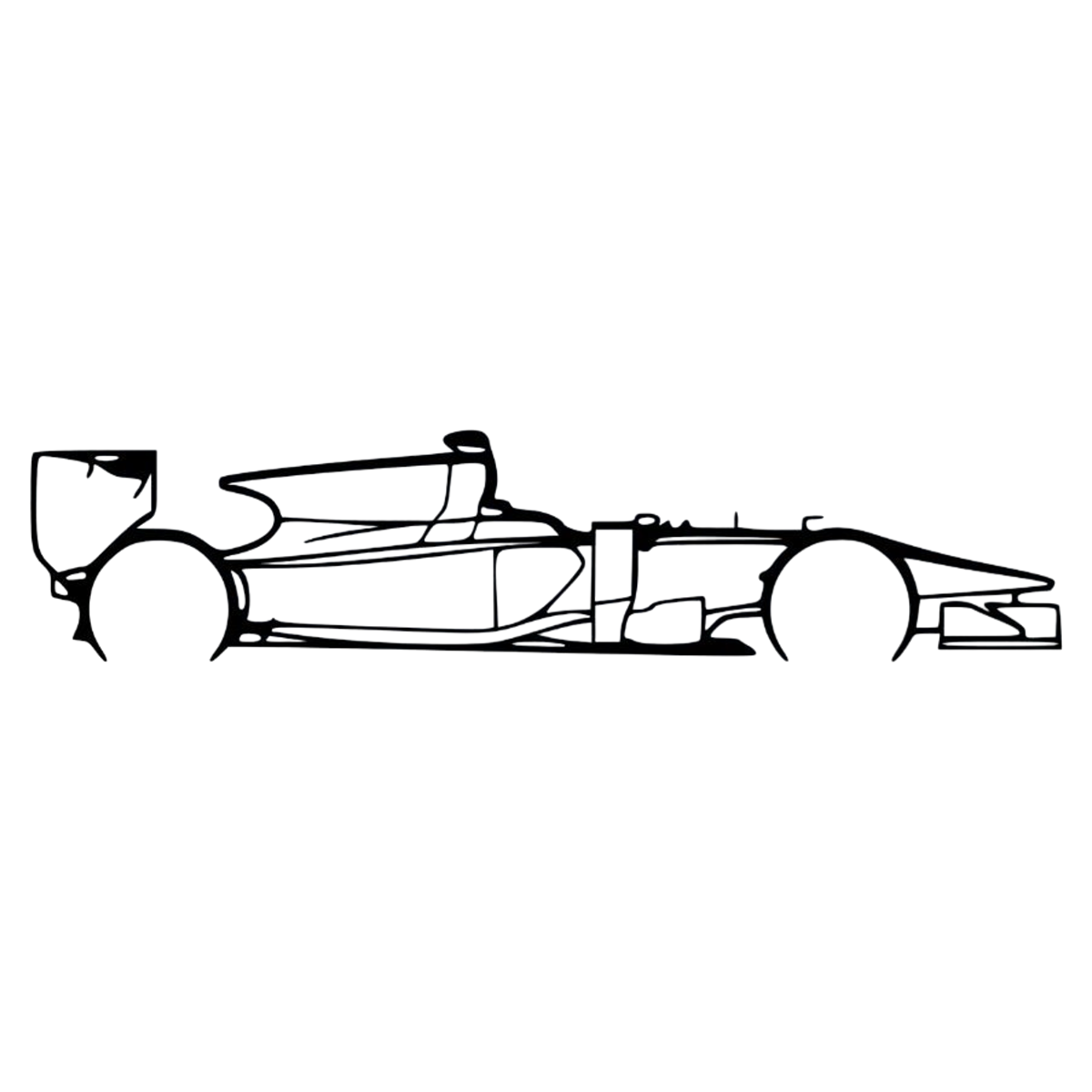 F1 Car Outline Design 9