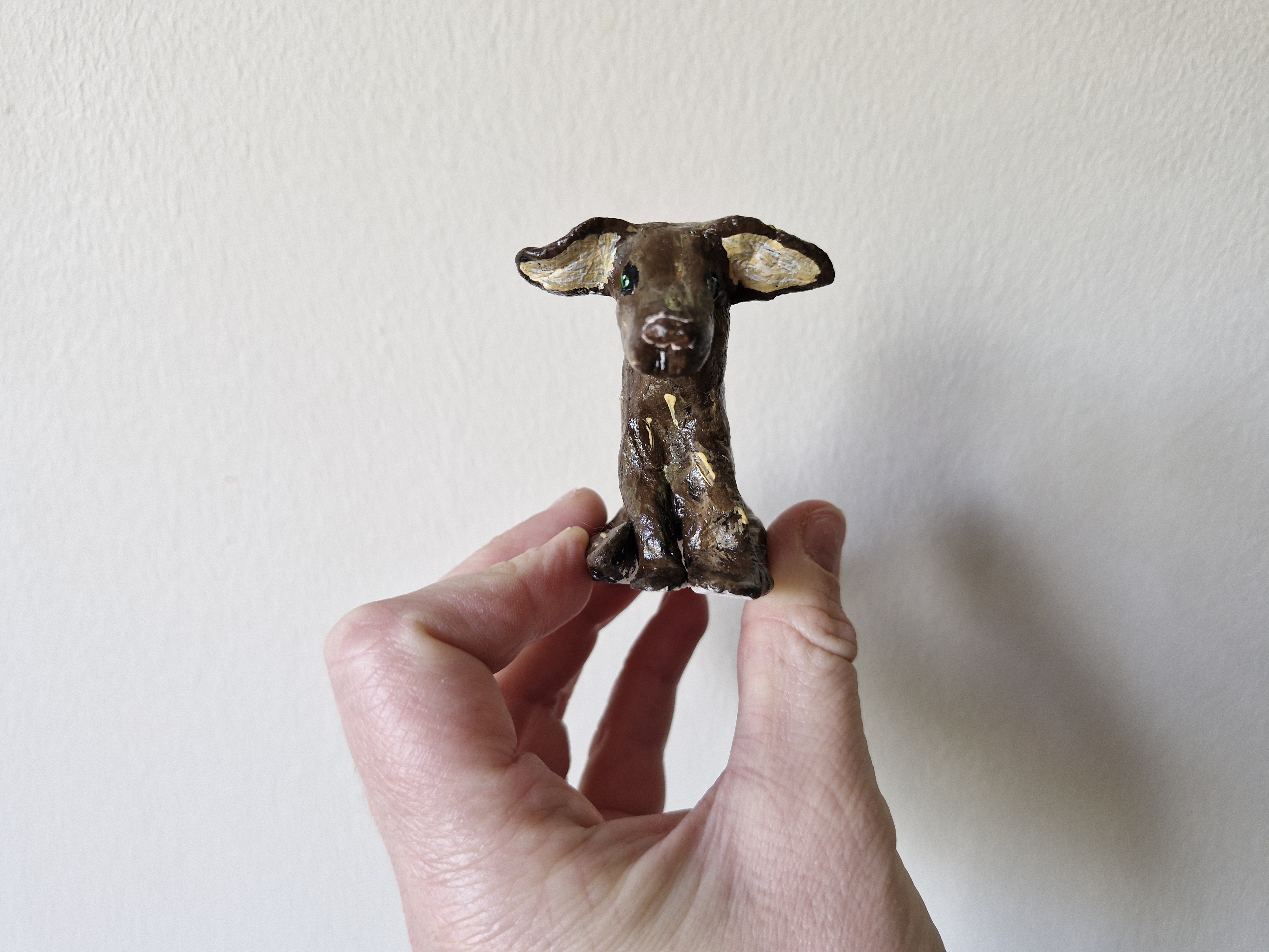 Artisan Clay Goofy Dog 