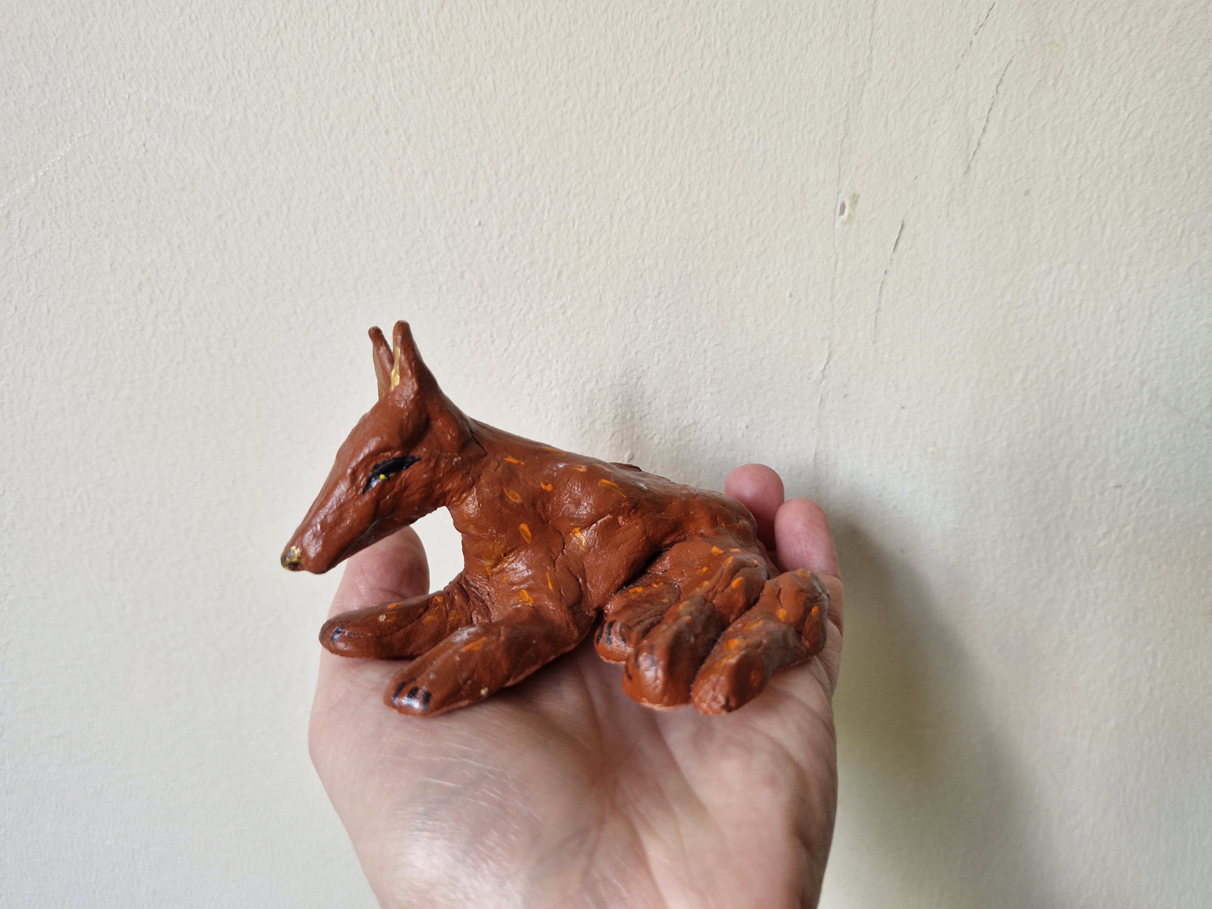 Artisan Clay Egyptian Dog 