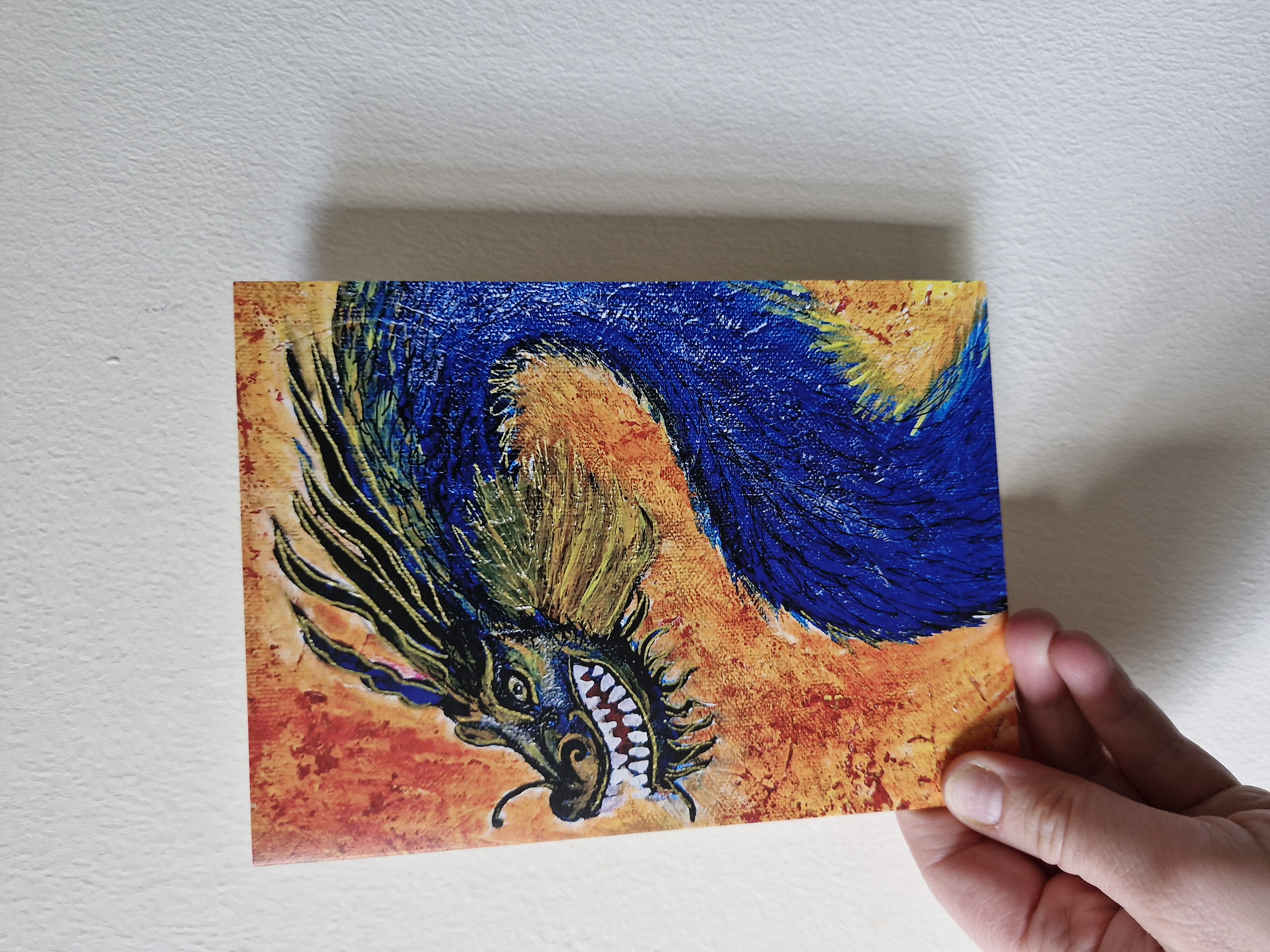 Water dragon greeting card