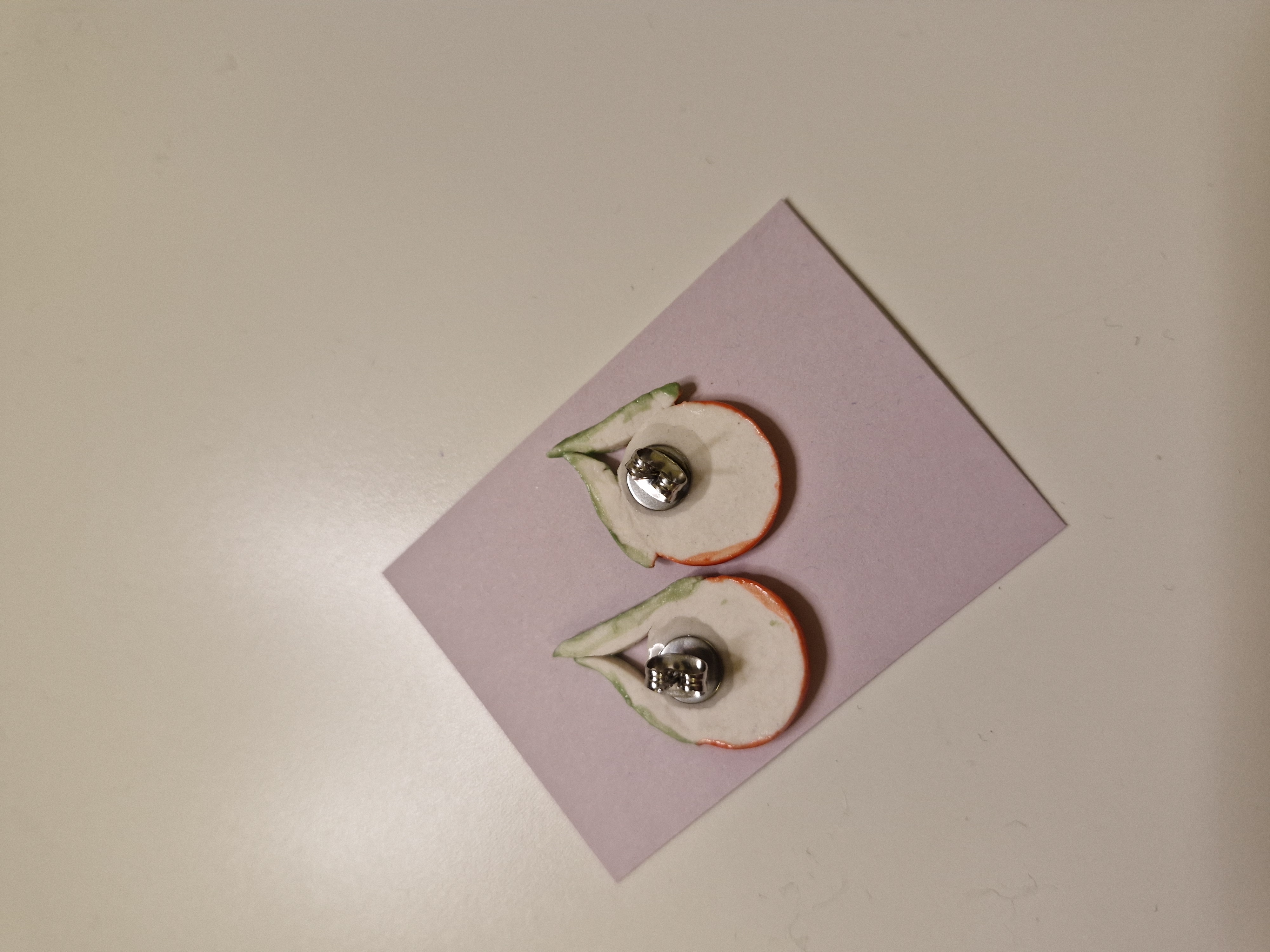 Porcelain Orange Earrings
