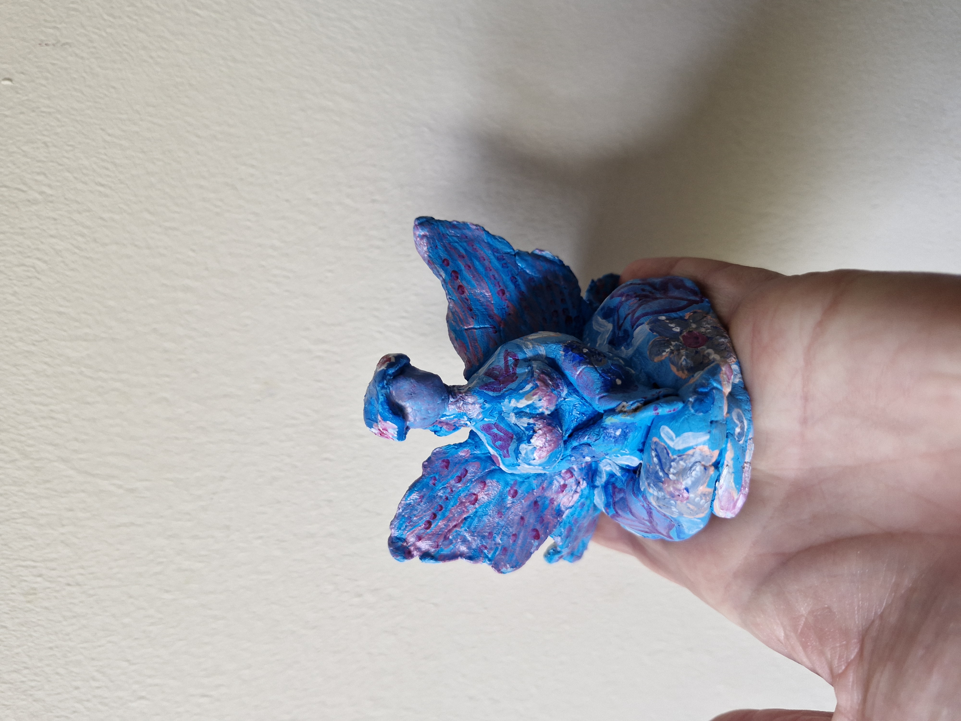 Artisan Clay Blue Peace Fairy