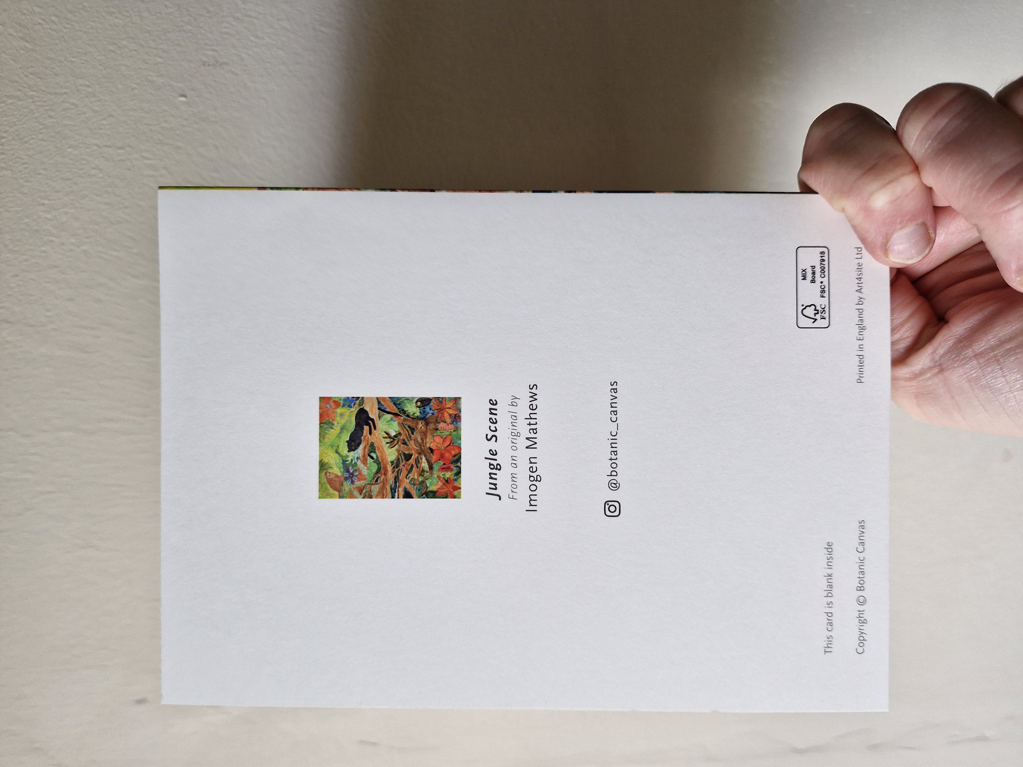 Vibrant Jungle Greeting Card
