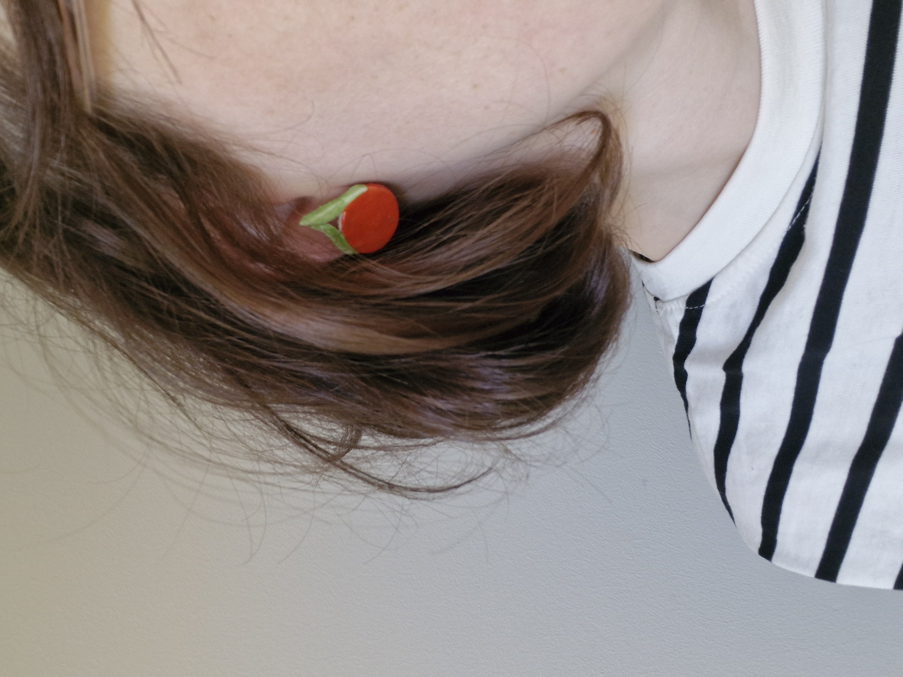 Porcelain Orange Earrings