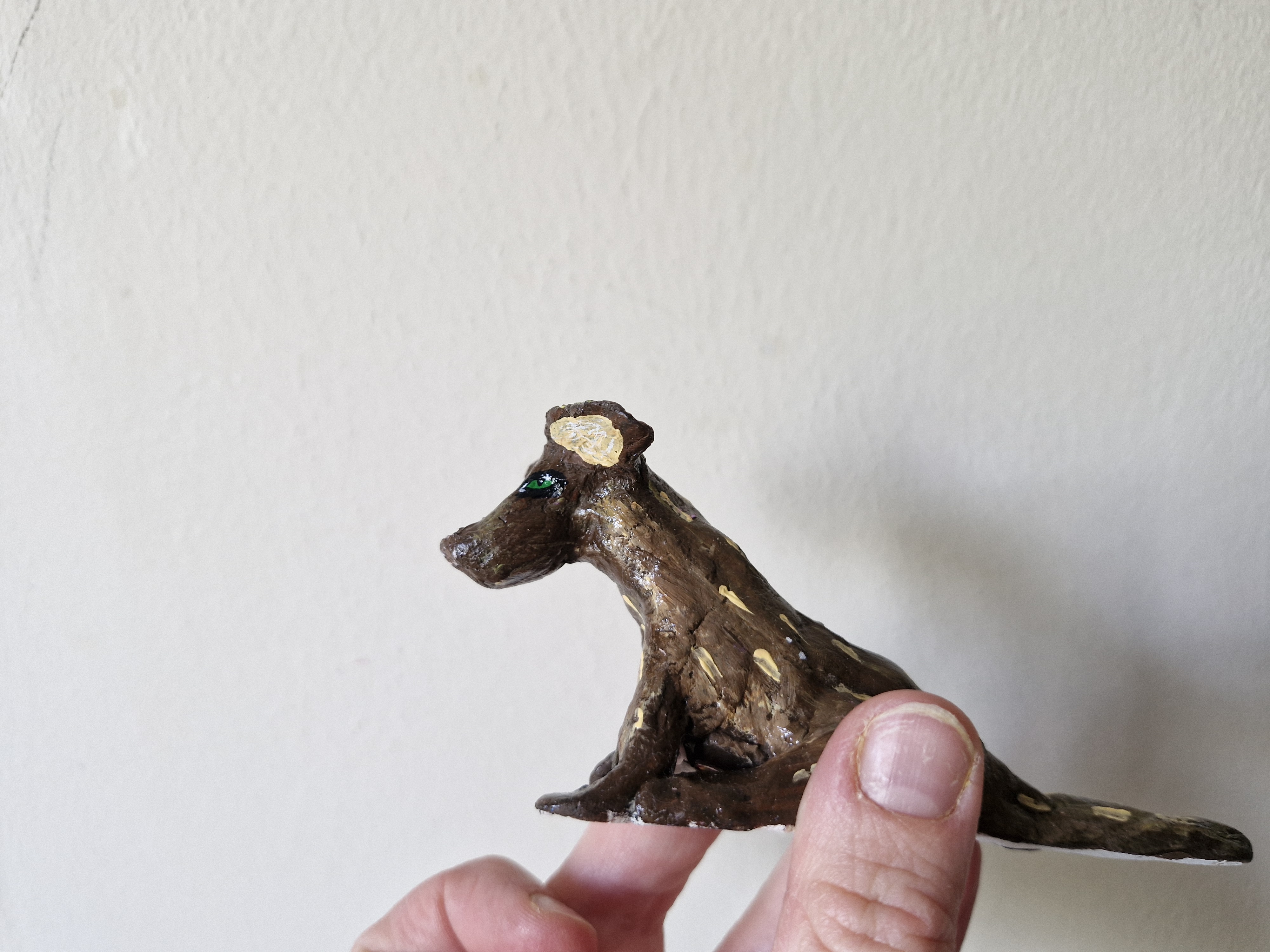 Artisan Clay Goofy Dog 
