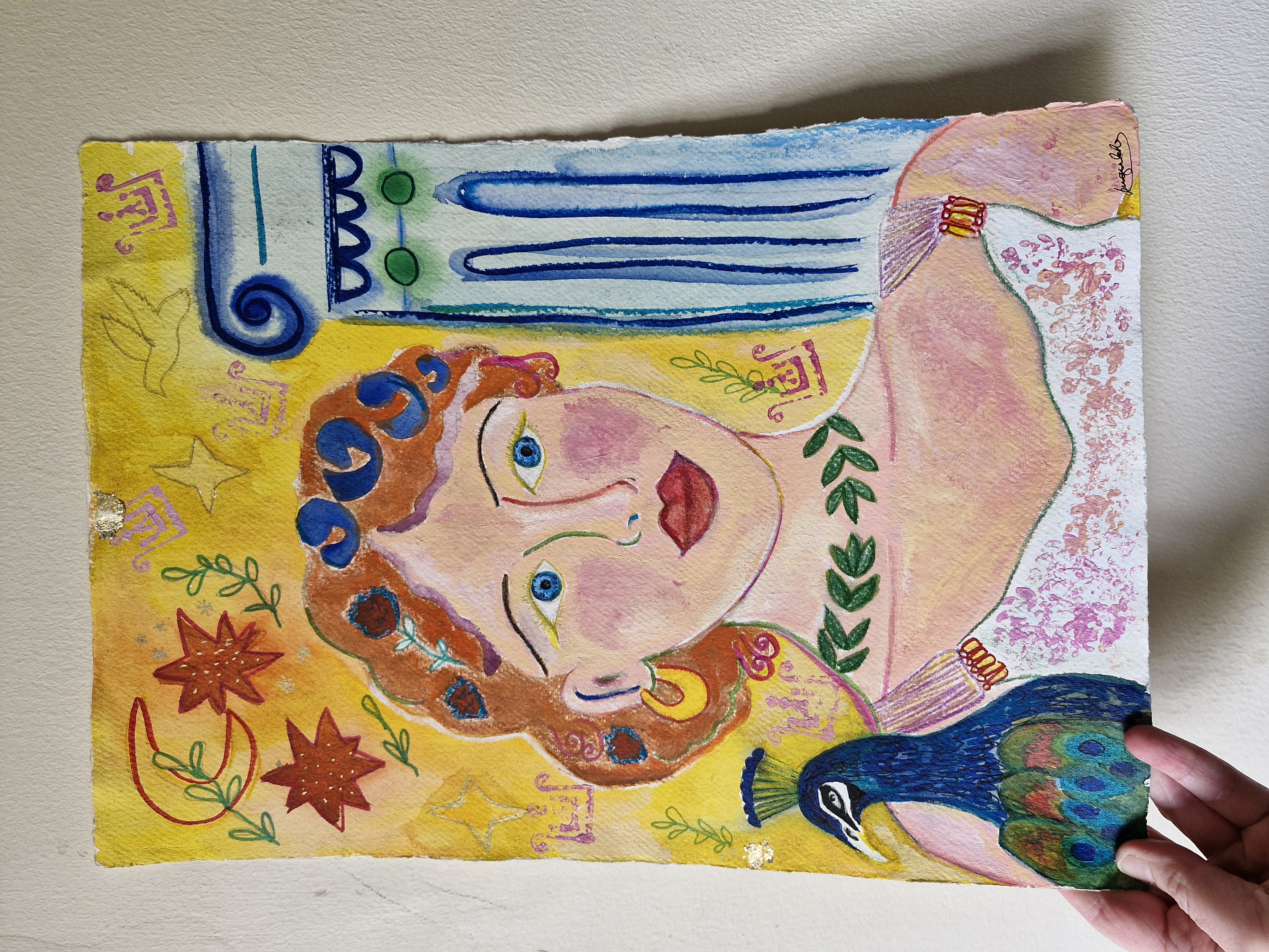 The goddess on A3 Cotton Paper
